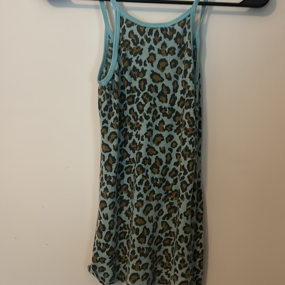 Blue Leopard Print Top - Picture 2 of 4
